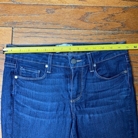 Paige Kylie Crop With Roll Up Tonal Duncan Dark Size 27 - Picture 7 of 9